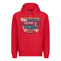 Red cupid's love lodge Premium Hoodie - MaliasSmallBusiness