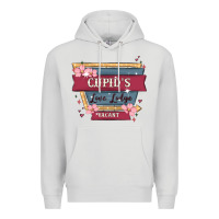 Dove Grey cupid's love lodge Premium Hoodie - MaliasSmallBusiness
