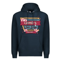 Navy cupid's love lodge Premium Hoodie - MaliasSmallBusiness