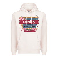 Pale Pink cupid's love lodge Premium Hoodie - MaliasSmallBusiness
