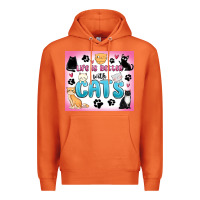 Carrot life is better with cats Premium Hoodie - MaliasSmallBusiness