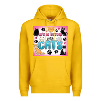 Lemon life is better with cats Premium Hoodie - MaliasSmallBusiness