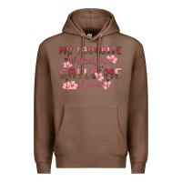 Chestnut my favorite valentine calls me mama Premium Hoodie - MaliasSmallBusiness