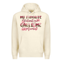 Sandshell my favorite valentine calls me mama Premium Hoodie - MaliasSmallBusiness
