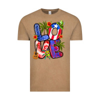 Vintage Coffee puerto rico love Vintage Tee - Artiststas