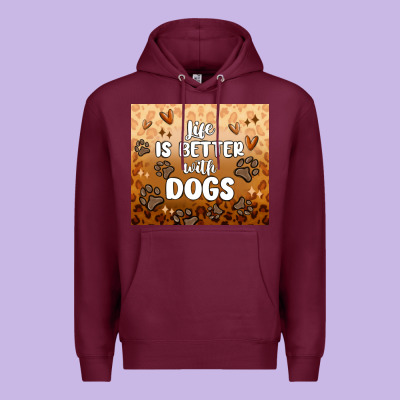 Premium Hoodie life is better with dogs