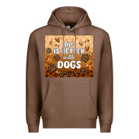 Chestnut life is better with dogs Premium Hoodie - MaliasSmallBusiness