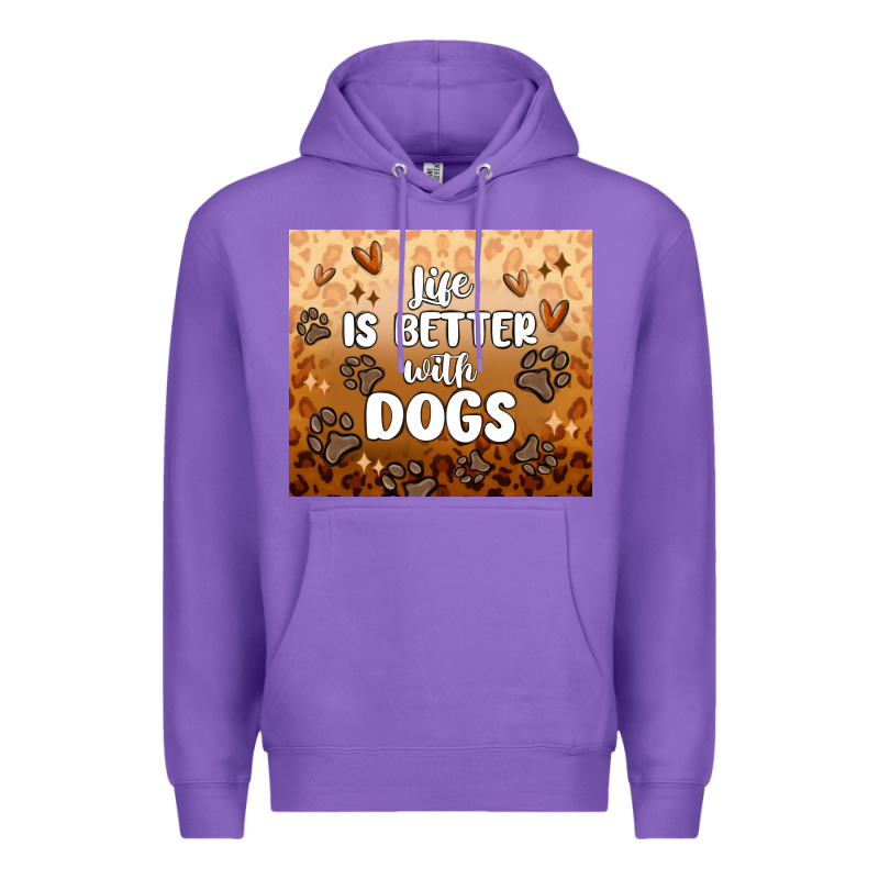 Life Is Better With Dogs Premium Hoodie by MaliasSmallBusiness | Teevron