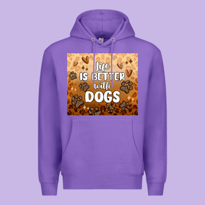 Premium Hoodie life is better with dogs