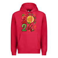 Cardinal happy new year 2024 Premium Hoodie - MaliasSmallBusiness