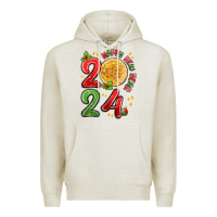 Oatmeal Heather happy new year 2024 Premium Hoodie - MaliasSmallBusiness