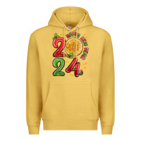 Antique Gold happy new year 2024 Premium Hoodie - MaliasSmallBusiness