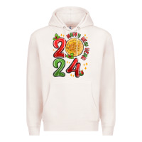 Pale Pink happy new year 2024 Premium Hoodie - MaliasSmallBusiness
