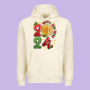 Happy New Year 2024 Premium Hoodie Designed By Maliassmallbusiness