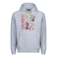 Heather Grey howdy 2024 Premium Hoodie - MaliasSmallBusiness