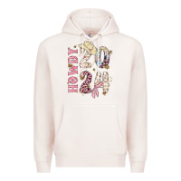 Pale Pink howdy 2024 Premium Hoodie - MaliasSmallBusiness
