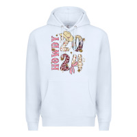 White howdy 2024 Premium Hoodie - MaliasSmallBusiness