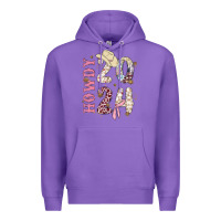 Purple howdy 2024 Premium Hoodie - MaliasSmallBusiness