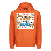 Carrot life is better with dogs Premium Hoodie - MaliasSmallBusiness