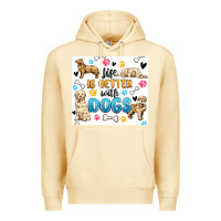 Pina Colada life is better with dogs Premium Hoodie - MaliasSmallBusiness