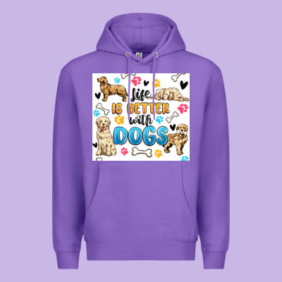 Premium Hoodie life is better with dogs