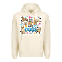 Tofu life is better with dogs Premium Hoodie - MaliasSmallBusiness