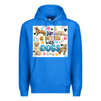 True Royal life is better with dogs Premium Hoodie - MaliasSmallBusiness