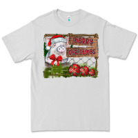 Dove Grey merry Christmas pig Premium Tee - CowhideDigitalArt