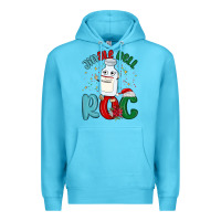 Ocean Blue jingle bell roc Premium Hoodie - MaliasSmallBusiness