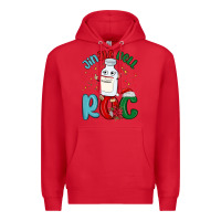 Red jingle bell roc Premium Hoodie - MaliasSmallBusiness