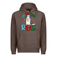 Coffee jingle bell roc Premium Hoodie - MaliasSmallBusiness