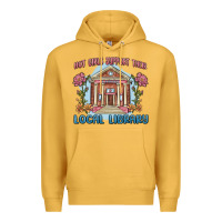 Mustard hot girls support their local library Premium Hoodie - MaliasSmallBusiness