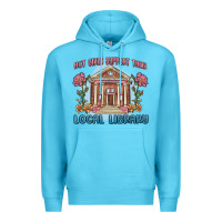 Ocean Blue hot girls support their local library Premium Hoodie - MaliasSmallBusiness