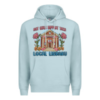 Blue Mist hot girls support their local library Premium Hoodie - MaliasSmallBusiness