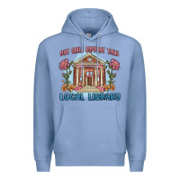 Colony Blue hot girls support their local library Premium Hoodie - MaliasSmallBusiness