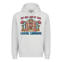 Dove Grey hot girls support their local library Premium Hoodie - MaliasSmallBusiness
