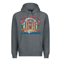 Rock hot girls support their local library Premium Hoodie - MaliasSmallBusiness