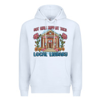 White hot girls support their local library Premium Hoodie - MaliasSmallBusiness