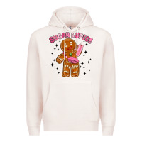 Pale Pink sugar and spice Premium Hoodie - MaliasSmallBusiness