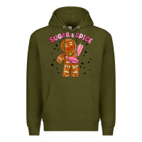 Army Green sugar and spice Premium Hoodie - MaliasSmallBusiness