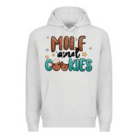 Dove Grey milf and cookies Premium Hoodie - MaliasSmallBusiness