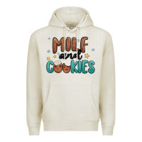 Oatmeal Heather milf and cookies Premium Hoodie - MaliasSmallBusiness