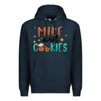 Navy milf and cookies Premium Hoodie - MaliasSmallBusiness