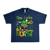Navy one lucky nurse Urban Heavy Tee - Artiststas