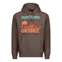 Coffee something in the orange Premium Hoodie - MaliasSmallBusiness