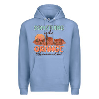 Colony Blue something in the orange Premium Hoodie - MaliasSmallBusiness