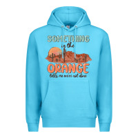 Ocean Blue something in the orange Premium Hoodie - MaliasSmallBusiness