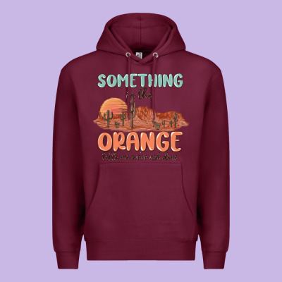 Premium Hoodie something in the orange