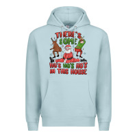 Blue Mist there's some ho's ho's ho's in this house Premium Hoodie - MaliasSmallBusiness