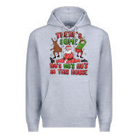 Heather Grey there's some ho's ho's ho's in this house Premium Hoodie - MaliasSmallBusiness
